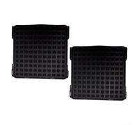 4 Pack Activated Carbon Filter,Compatible With For LIEBHERR 9096989 9882429 9882460,Fridge Air Purifier Replacement Part, Black(2 PACK)