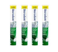 4 Pack Active Fresh Denture Cleaning Tablets - 120 Tablets, False Teeth Cleaner, Retainer, Denture & Mouth Guard Sterilising Tablets, Multipack Bundle for Fresh Hygiene and Stain Removal