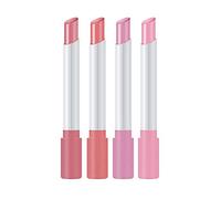 4-Pack Adaptive Lip Gloss - SmartColor™ pH & Temp Shift (Velvet to Gloss Finish)12Hr Feather-Proof Wear, 5% Vitamin E Infused, ISO 16128 Natural Index 92%, Office/Date/Night Set
