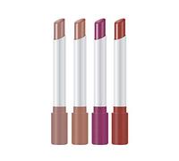 4-Pack Adaptive Lip Gloss - SmartColor™ pH & Temp Shift (Velvet to Gloss Finish)12Hr Feather-Proof Wear, 5% Vitamin E Infused, ISO 16128 Natural Index 92%, Office/Date/Night Set