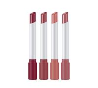 4-Pack Adaptive Lip Gloss - SmartColor™ pH & Temp Shift (Velvet to Gloss Finish)12Hr Feather-Proof Wear, 5% Vitamin E Infused, ISO 16128 Natural Index 92%, Office/Date/Night Set