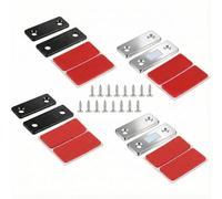 4 Pack Adhesive Magnetic Door Catch, Ultra Thin Door Magnets Magnetic Catches, Drawer Magnets Catches for Cupboards Internal Doors Kitchen Magnet Latch Closure Small Wardrobe Sliding Door Cabinet