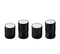 4 Pack Adjustable Height For Furniture Bed Table Legs Riser Base With Noise Dampening And Anti Slip Features For Stable And Quiet Elevation(Black)