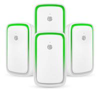 4 Pack Air Ionizers for Home Negative Ion Air Purifier Plug In with Nightlight Quiet Air Cleaner for Bedroom, Office, Kitchen, Portable Air Filter Odor, Smoke Dust, Pets