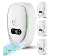 4 Pack Air Purifier Plug In, Negative Air Ionizer for Home Use,Mini Filterless Mobile Air Cleaner with Green Light for Odor,Smoke Dust,Pets,Quiet Operation Air Freshener for Home,Office,Cat Bed