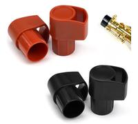 4 Pack Alto Saxophone End Cap Plug Alto Sax High Note Key Protector Anti-Bump Cap Specifically for Bent Neck Keys
