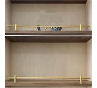 4 Pack Aluminum Shelf Rail Fence Set - Versatile Detachable Guardrail for Shoe Rac, Bookcases, Closets & Entryways - Prevents Items from Falling & Sliding, & Easy to Inll