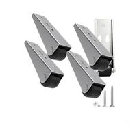 4 Pack Aluminum Sliding Door Bottom Guide Rollers Anti-Droop Silver Black