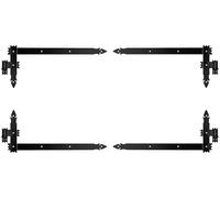 KeyMet Angle Strip Hinges 5 cm Black, Primed Steel, Double/Single Door