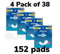 4 Pack Attends Soft 6 - 152 Incontinence Nappy Pads