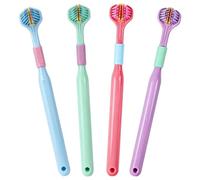 4-Pack Autism Toothbrush, Soft-Bristled 3-Side Toothbrush with Creative