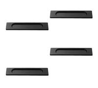 4 Pack Automatic Adhesive Sliding Door Handles Modern Aluminum Alloy Handles Oval Recessed Cabinet Pull Handles Bathroom Cabinet Pull Handles Modern Furniture Door Handles