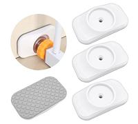 4 Pack Baby Gate Wall Protector, Wall Saver Stair Gate Wall Protector for Baby Gate Extension Stair Gate Extension for Protecting Babies & Pets Safety (Rounded Corners)