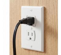 4 Pack Baby Proof Self Closing Outlet Covers - for Standard Single Screw Sockets and 2 Prong Decorator - Child Proof Sliding Outlet Covers