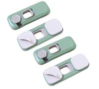 4 Pack Baby Proofing Cabinet Lock Abs Green 360 Degree Rotation