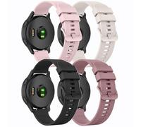 4 Pack Bands for Garmin Venu / Venu Sq / Venu Sq Music / Venu Sq 2 / Venu 2 Plus Watch Band, Compatible with Garmin Vivoactive 5/3 Watch Band, Soft Silicone Replacement Strap for Garmin Forerunner 55