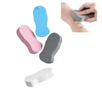 4 Pack Bath Sponge, Skin Exfoliating Shower Sponge, Double-Sided Ultra Soft Fiber Sponges Body Shower Scrubber Reusable Dead Skin Remover for Men Women Adults Kids Body Cleaning Supplies