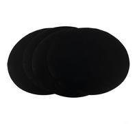 4 Pack BBQ Grill Mats Set Heat Resistant Cooking Sheet For Barbecue Grilling Baking Easy Clean Glass Fiber 40Cm Black (round)