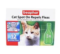 (4 Pack) Beaphar - Cat Flea Spot On-12 Weeks Protection