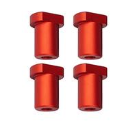 4 Pack Bench Dogs, Aluminum Alloy Bench Dogs Clamp for T-Track Woodworking Table Workbench Positioning Planing Plug Fit for 19mm/20mm Dog Hole (Red 20mm)