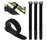 4 Pack Bike Rack Straps, Heavy Duty Hook and Loop Straps Reusable Cable Ties with Adjustable Buckles, Cord Organizer for Wire Management, Bike Stabilizer, Garage Storage, Luggage & Yoga Mat Tidy