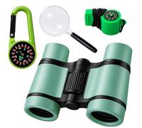 4 Pack Binoculars Kids, Lightweight Kids Binoculars for Children Aged 3-8, Outdoor Exploration Toys for Bird Watching, Camping, Hiking, Birthday Gifts for Boys and Girls