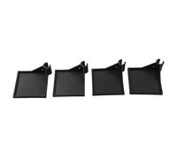 4-Pack Black Grow Tent Corner Racks for Hygrometers & Grow Equipment - Plastic Space-Saving Storage Brackets Compatible with Indoor Tents