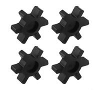 4-Pack Black L110 Rubber Spider Insert for L-Jaw Coupling, Flexible Urethane Center Element for Lovejoy TB Woods Machinery