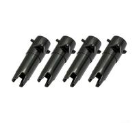 4 Pack Black Plastic Air Release Valve Adapter For Lazy Spa Model P61727, Quick Deflation Hose Connector For Inflatable And Pool Equipment