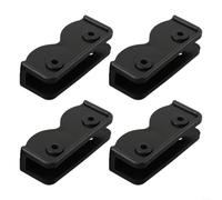 4 Pack Black Plastic Tent Replacement Connectors For Rectangular Canopy Frame Support Brackets Sturdy Spare Parts Kit Easy Install Outdoor Garden Gazebo Accessories Secure Pole Joints Long Lasting