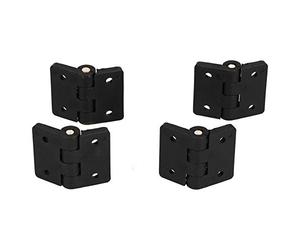 4 Pack Black Polymide Hinge Reinforced Plastic 40x48mm Italian Made Industrial