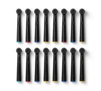 4 Pack Black Soft Bristle Toothbrush Heads Compatible with Oral-B Electric | 4 Pack Black Soft Bristle Toothbrush Heads Compatible With Oral-B For Vitality Pro Cross Action Plaque Removal Gum Care Pack