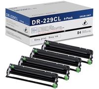 4-Pack Black Super High Yield DR229CL Drum Unit Replacement for Brother DR-229CL DR 229CL DR229CL Drum for MFC-L3720CDW HL-L3295CDW HL-L3300CDW HL-L8245CDW MFC-L8395CDW MFC-L3780CDW Printer