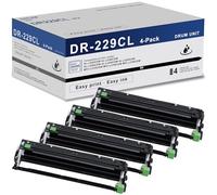 4-Pack Black Super High Yield DR229CL Drum Unit Replacement for Brother DR-229CL DR 229CL DR229CL Drum for MFC-L3720CDW HL-L3295CDW HL-L3300CDW HL-L8245CDW MFC-L8395CDW MFC-L3780CDW Printer