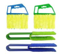 4 Pack Blind Cleaner Set, Blind Cleaner, Venetian Blind Cleaning Tools With Brush And Dusting Clips, Plastic Blinds Cleaner For Wooden & Aluminum Blinds, Efficient Blind Duster For Home And Office