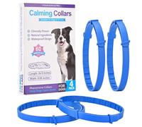 4 Pack Blue Calming Collar for Dogs - Anxiety Relief with 60-Day Effect, Adjustable Comfort for Stress, Separation, Noise & Vet Visits, Suitable for Puppies to Senior Dogs