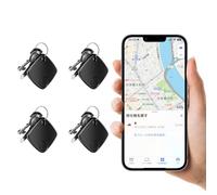 4 Pack Bluetooth Tracker Works with Apple Find My, Key Finder Locator with Sound, Anti-Lost Device for Wallet Keys iPhone, GPS Tracking Device for Kids Pets Luggage