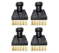 4 Pack Brass Steam Cleaner Brushes for Kärcher for SC Series, Heavy Duty Scrubbing Attachments for Tile Grout Kitchen Bathroom(2)