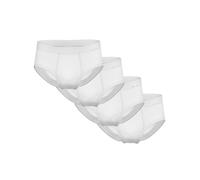 4-pack briefs with fly Day Classic by Ammann | Cotton Extra Soft | M-2XL, White