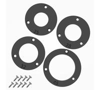 4-Pack British-Made Bird Nest Box Protection Plate Set with 25, 28, 32, 45mm Entry Holes - Ideal for Garden Small Wild Birds - By Print It
