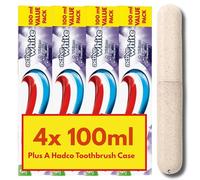 4 Pack Bundle - Aquafresh Active White Toothpaste (4X 100ml). A Hadco Bundle with A Hadco Toothbrush Travel Case Included.