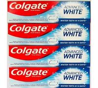 4 Pack Bundle - Colgate Advanced White Fluoride Toothpaste (100ml x 4) | Whiter Teeth in 14 Days | Micro-Cleansing Crystals | Clinically Proven | Protects Against Surface Stains