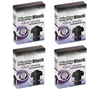 4 Pack Bundle - HadcoSwirl Mighty Black Fabric Sheets (4x 12). Handy Sheets To Revitalize Black And Dark Colours. A Hadco Bundle.