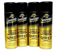 4 Pack Bundle Sovereign Turbojet Air Sanitiser Greed Car Home Spray Freshener