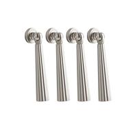 4 Pack Cabinet Knobs Single Hole Handle Zinc Alloy Drawer Pulls with Screw Wardrobe Knobs Drop Pendant Pull Handle Cupboard Knobs for Cabinets Door Furniture Drawer Closets (A)