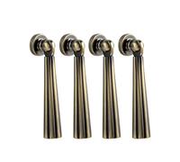 4 Pack Cabinet Knobs Single Hole Handle Zinc Alloy Drawer Pulls with Screw Wardrobe Knobs Drop Pendant Pull Handle Cupboard Knobs for Cabinets Door Furniture Drawer Closets (D)