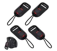 4 Pack Camera Strap Quick Release Buckles, Black Universal Camera Neck Shoulder Strap Rapid Connectors, Durable Plastic & Nylon Quick Release Loops Clips, Fits Straps Up to 20mm Wide for Most Cameras