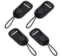 4 Pack Camera Strap Quick Release Buckles, Camera Neck Shoulder Strap Quick Release Loops Clips, Camera Strap Rapid Connectors, Universal Connection Buckle Adapter (Black)