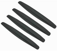 4 Pack Car Bumper Guard, Universal Rubber Protector for SUV - Front/Rear Anti Collision & Scratch Guard Strip (Black)
