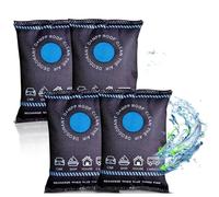 4 Pack Car Dehumidifier Bag, Dehumidifier Bags for Car Interior & Windscree,Silicone Reusable Dehumidifier Bags,Car Moisture Absorber to Prevent Condensation Damp Mould Odour